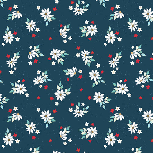 Sweet Freedom - Summer Flowers Oxford Sparkle by Beverly McCullough