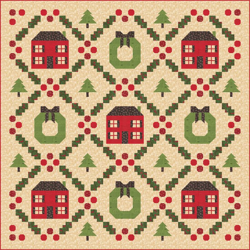RESERVATION - Holiday Cheer Home for the Holidays Quilt Kit by Stacy Iest Hsu