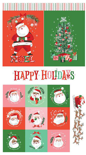 Twas - Happy Holidays Panel by Jill Howarth