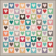 Load image into Gallery viewer, 10&quot; Heart Quilt Paper by Lori Holt