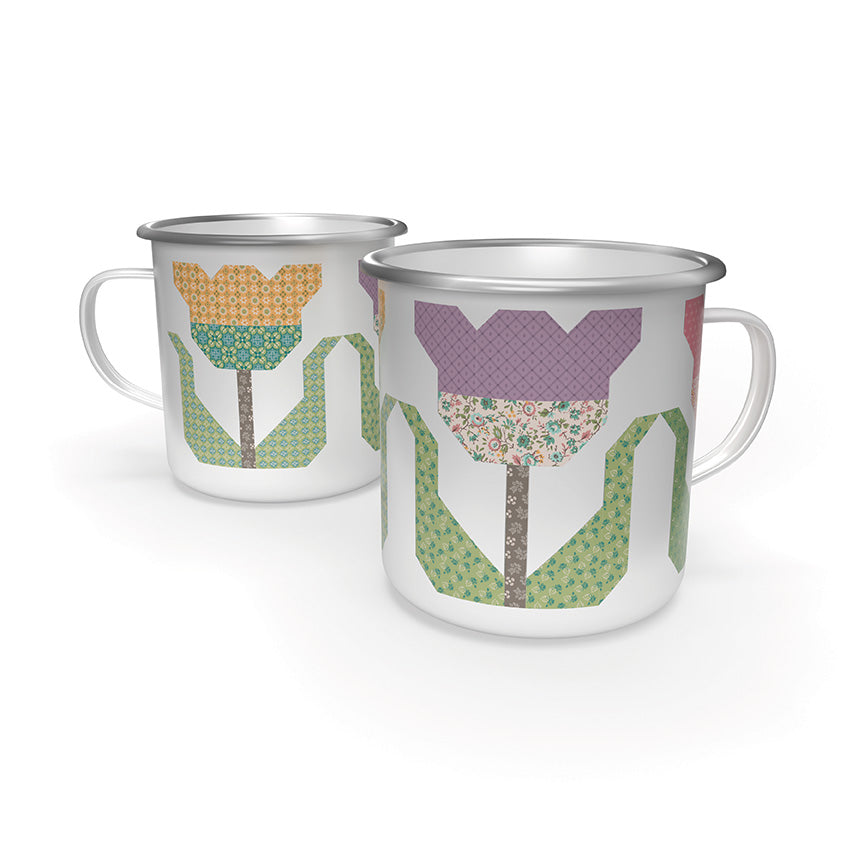 COMING SOON - Piece and Plenty Enamel Tin Mug by Lori Holt