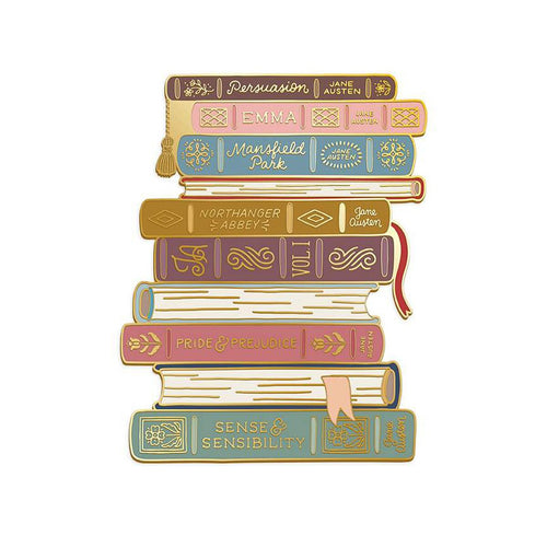 COMING SOON - Emma Jane Austen Stacked Books Needle Minder by Jane Austen's House