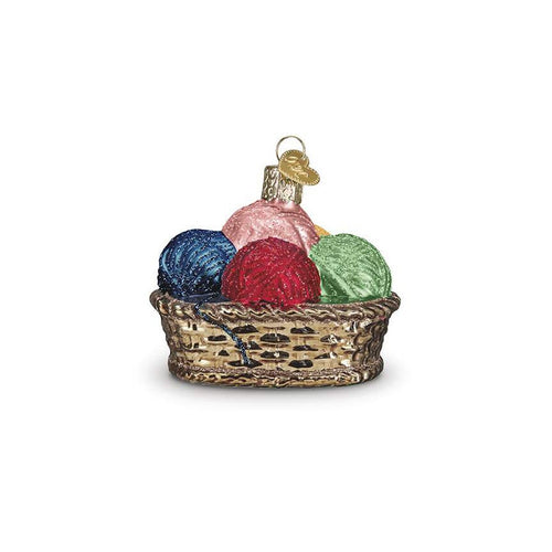 RESERVATION - Basket of Yarn Christmas Ornament by Lori Holt