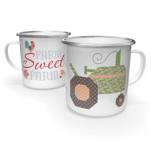 RESERVATION - Farmer's Daughter Enamel Tin Mug by Lori Holt