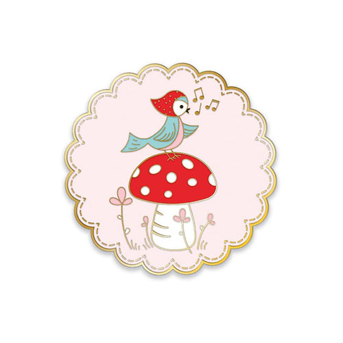 COMING SOON - Whimsical Woodland Bird Needle Minder by Tasha Noel