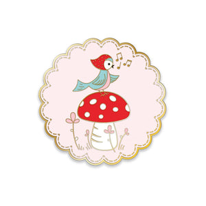 COMING SOON - Whimsical Woodland Bird Needle Minder by Tasha Noel