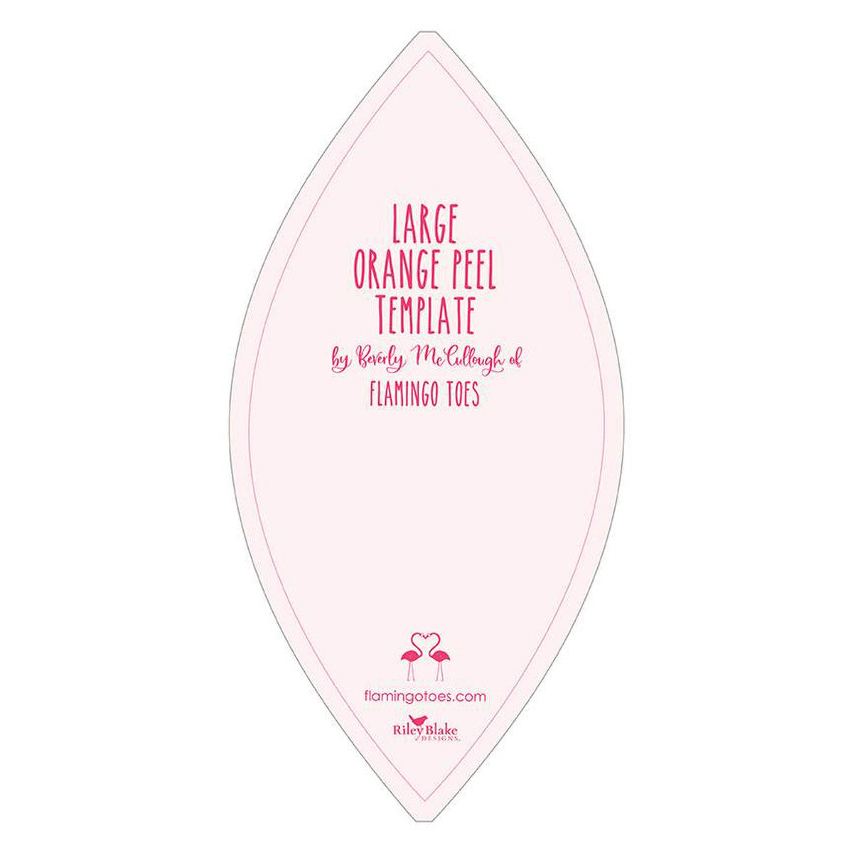 Large Orange Peel Template by Beverly McCullough – Happy Little Stitch Shop for Free Printable Orange Peel Template