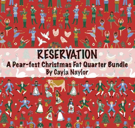 RESERVATION - A Pear-fect Christmas Fat Quarter Bundle by Cayla Naylor