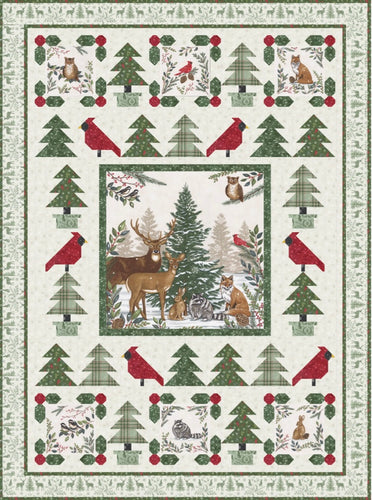RESERVATION - Woodland Winter Winter Forest Quilt Kit by Deb Strain
