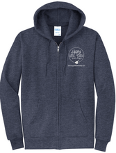 Load image into Gallery viewer, Happy Little Stitch Shop Zip Up Hooded Sweatshirt