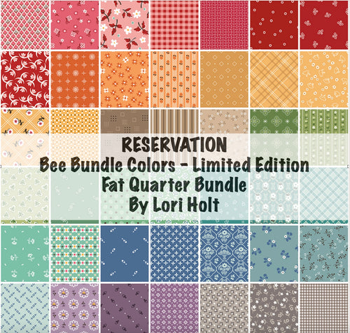 RESERVATION - Bee Bundle Limited Edition Colors Fat Quarter Bundle by Lori Holt