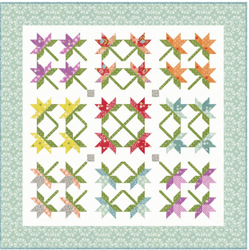 Laguna Sunrise - Lillies Wall Hanging Quilt Kit by Sherri and Chelsi