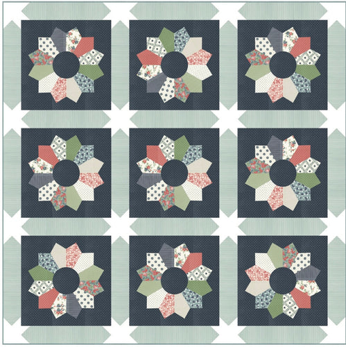 RESERVATION - Rosemary Cottage - Sea Salt Quilt Kit by Camille Roskelley