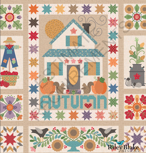 RESERVATION - Autumn Love Machine Embroidery Quilt Kit by Lori Holt