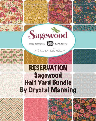 RESERVATION - Sagewood Half Yard Bundle by Crystal Manning