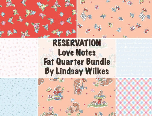 RESERVATION - Love Notes Fat Quarter Bundle by Lindsay Wilkes