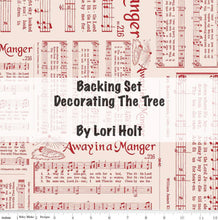 Load image into Gallery viewer, BACKING SET - Decorating the Tree by Lori Holt