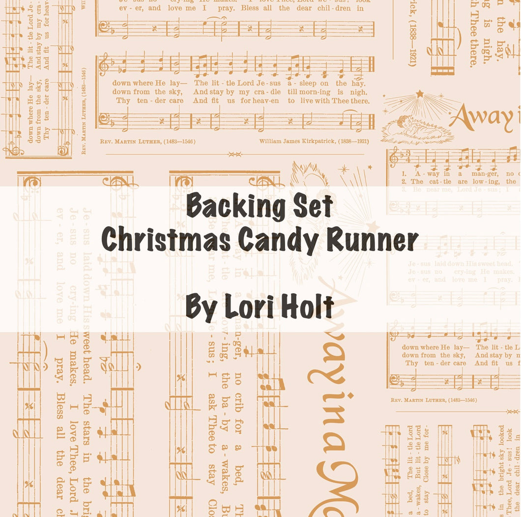 BACKING SET - Christmas Candy Runner by Lori Holt