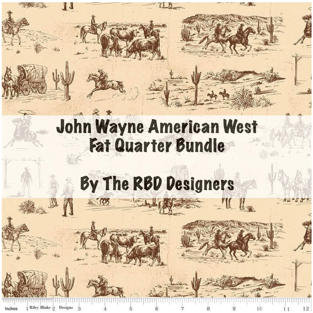 RESERVATION - John Wayne American West Fat Quarter Bundle by The RBD Designers