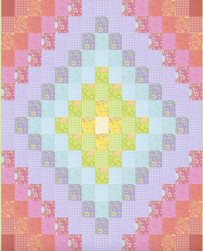 RESERVATION - Sherbet Sunshine Flannels Around Town Quilt Kit by Corey Yoder