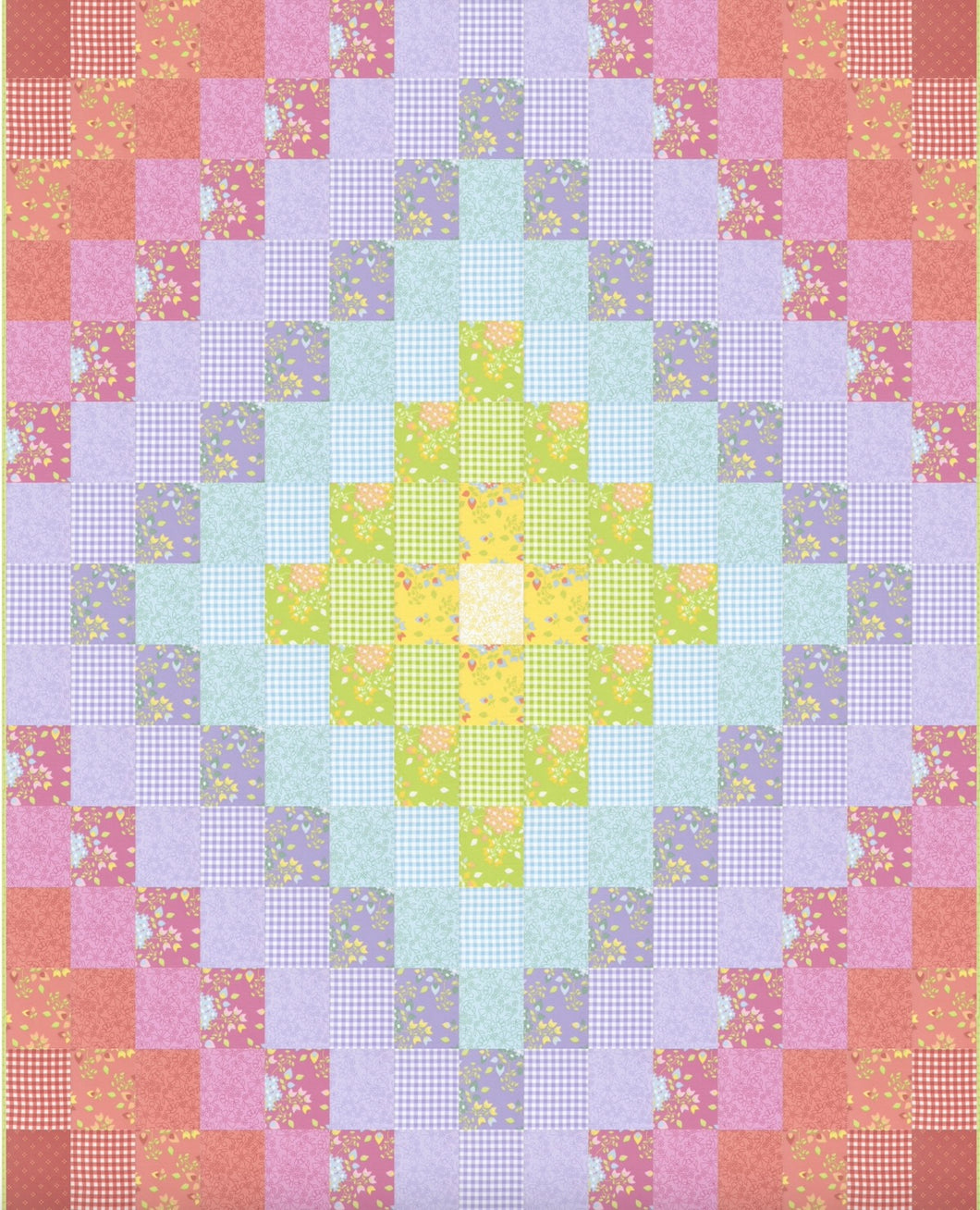 RESERVATION - Sherbet Sunshine Flannels Around Town Quilt Kit by Corey Yoder