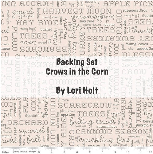 BACKING SET - Crows in the Corn by Lori Holt