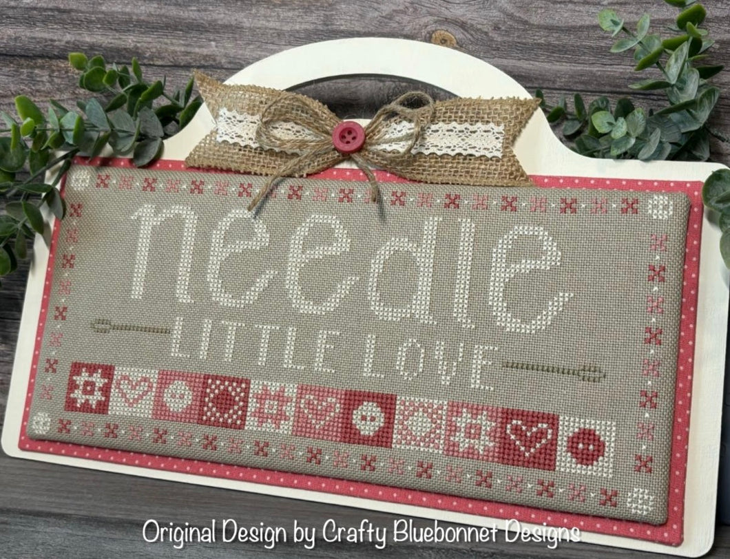 NASHVILLE PRE-ORDER: Needle Little Love EXCLUSIVE KIT with Backer Board by Crafty Bluebonnet Designs