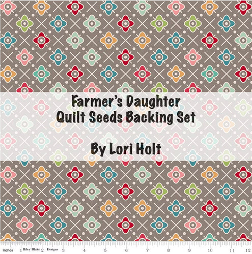RESERVATION - Farmer's Daughter Quilt Seeds Backing Set by Lori Holt