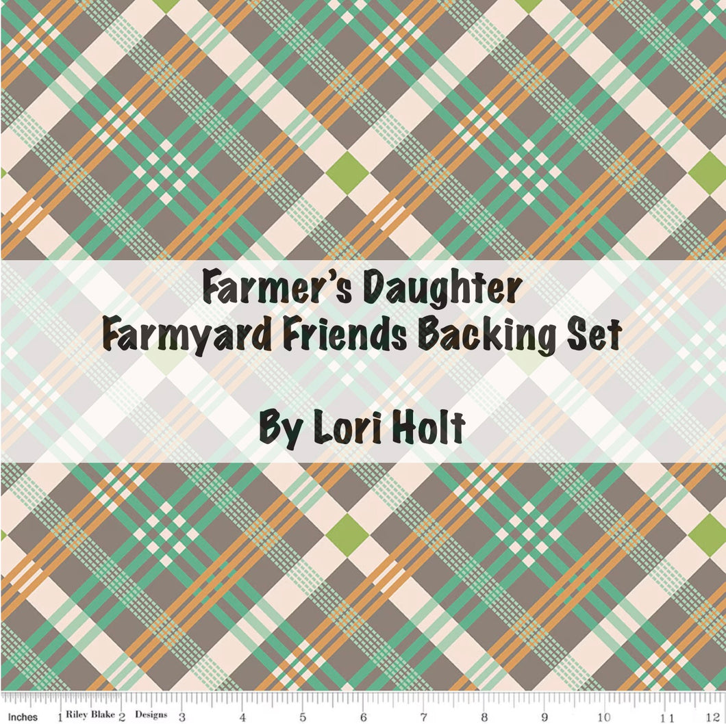 RESERVATION - Farmer's Daughter Farmyard Friends Backing Set by Lori Holt