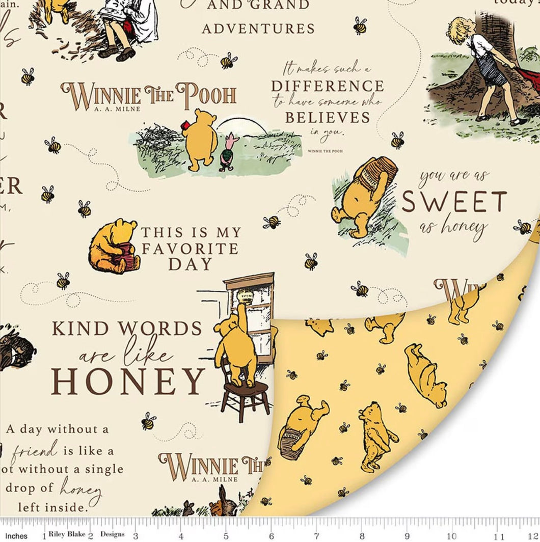 COMING SOON - Double Lush Velvet Winnie the Pooh by Echo Park