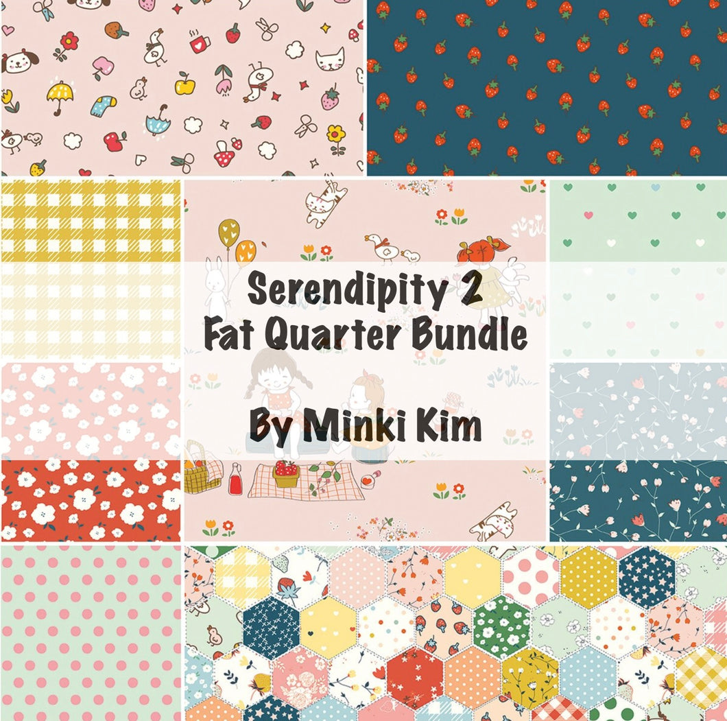 RESERVATION - Serendipity 2 Fat Quarter Bundle by Minki Kim