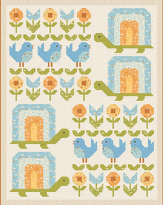 RESERVATION - Animal Park Fun Turtle Garden Quilt Kit by Stacy Iest Hsu