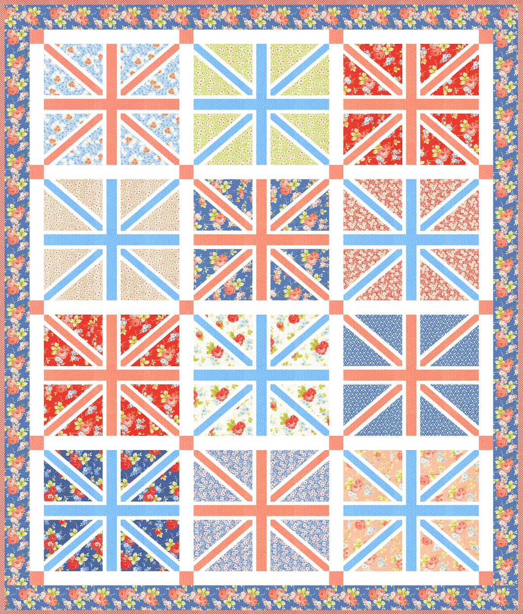 RESERVATION - Rosie Jumping Jacks Quilt Kit by Fig Tree and Co.