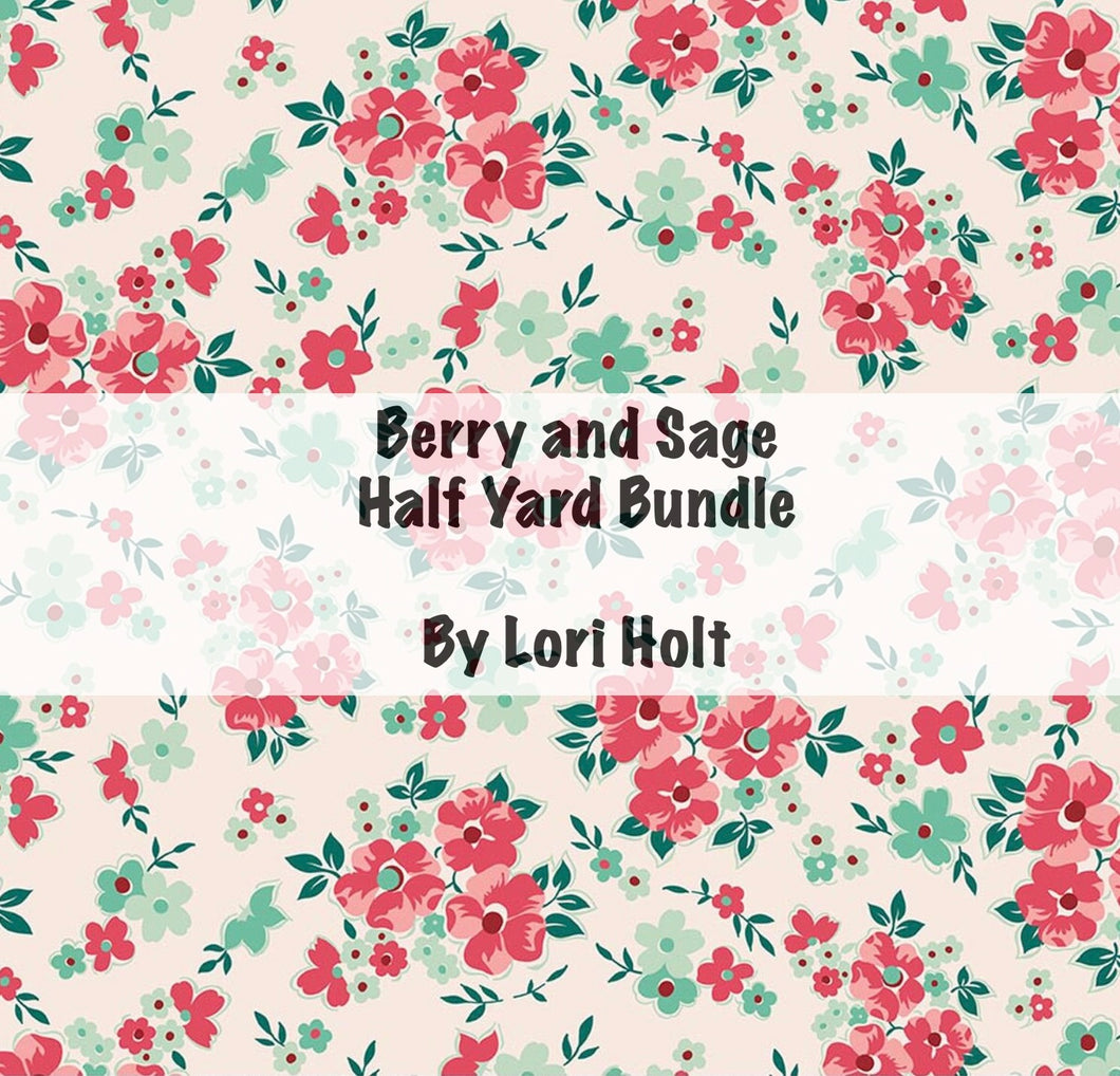 RESERVATION - Berry and Sage Half Yard Bundle by Lori Holt