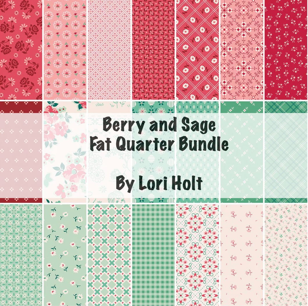 RESERVATION - Berry and Sage Fat Quarter Bundle by Lori Holt