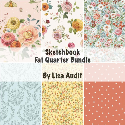 RESERVATION - Sketchbook Fat Quarter Bundle by Lisa Audit