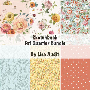 RESERVATION - Sketchbook Fat Quarter Bundle by Lisa Audit