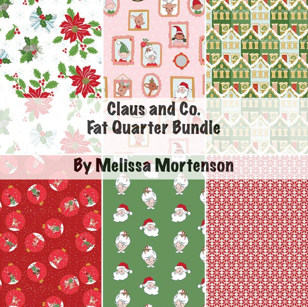 RESERVATION - Claus and Co. Fat Quarter Bundle by Melissa Mortenson