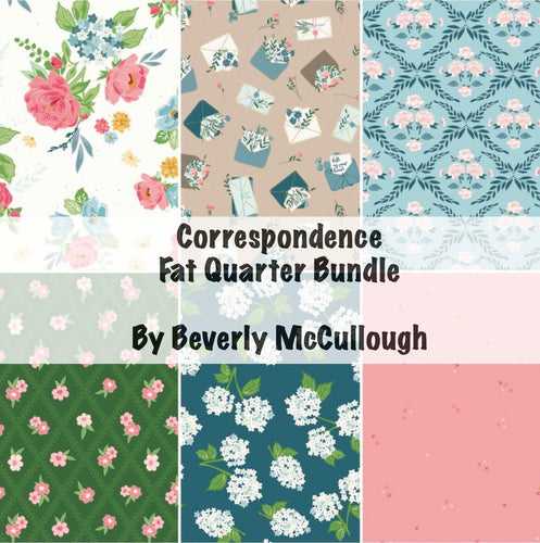 RESERVATION - Correspondence Fat Quarter Bundle by Beverly McCullough