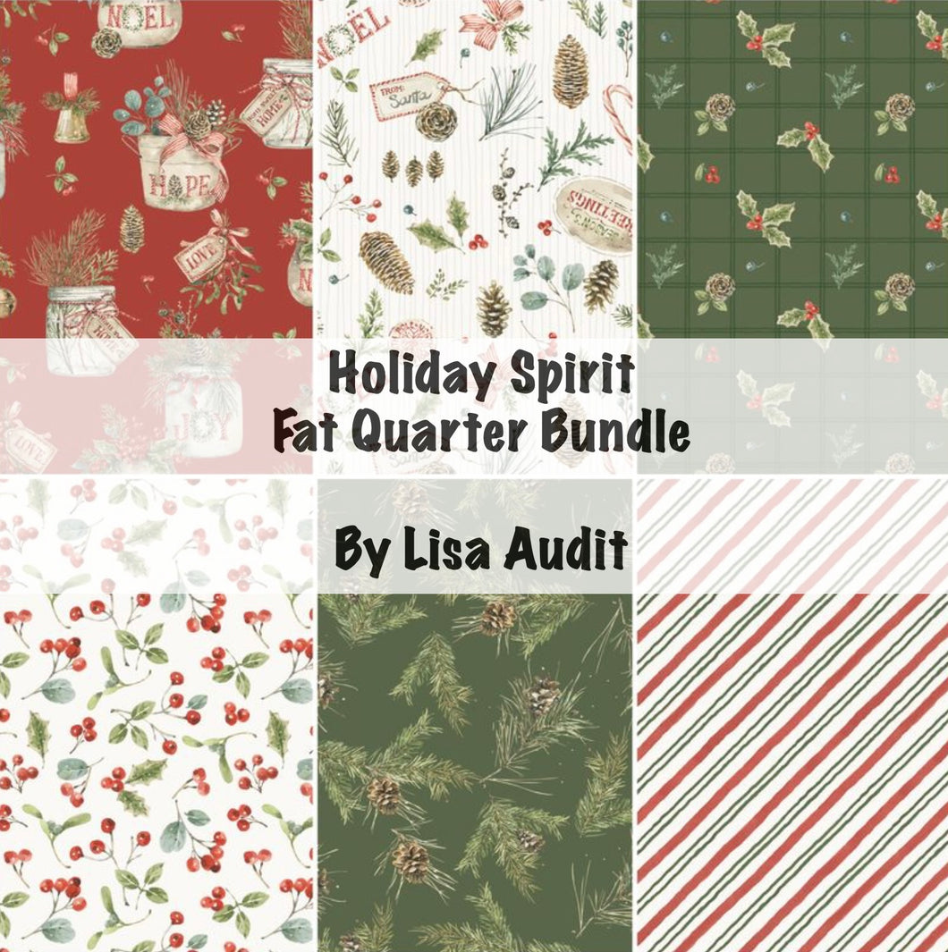 RESERVATION - Holiday Spirit Fat Quarter Bundle by Lisa Audit