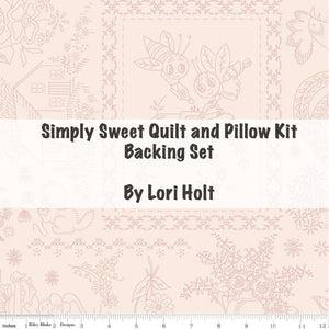 RESERVATION - Berry and Sage Simply Sweet Quilt and Pillow Kit BACKING SET by Lori Holt