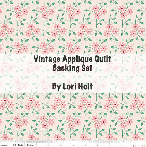 RESERVATION - Berry and Sage Vintage Applique Quilt BACKING SET by Lori Holt