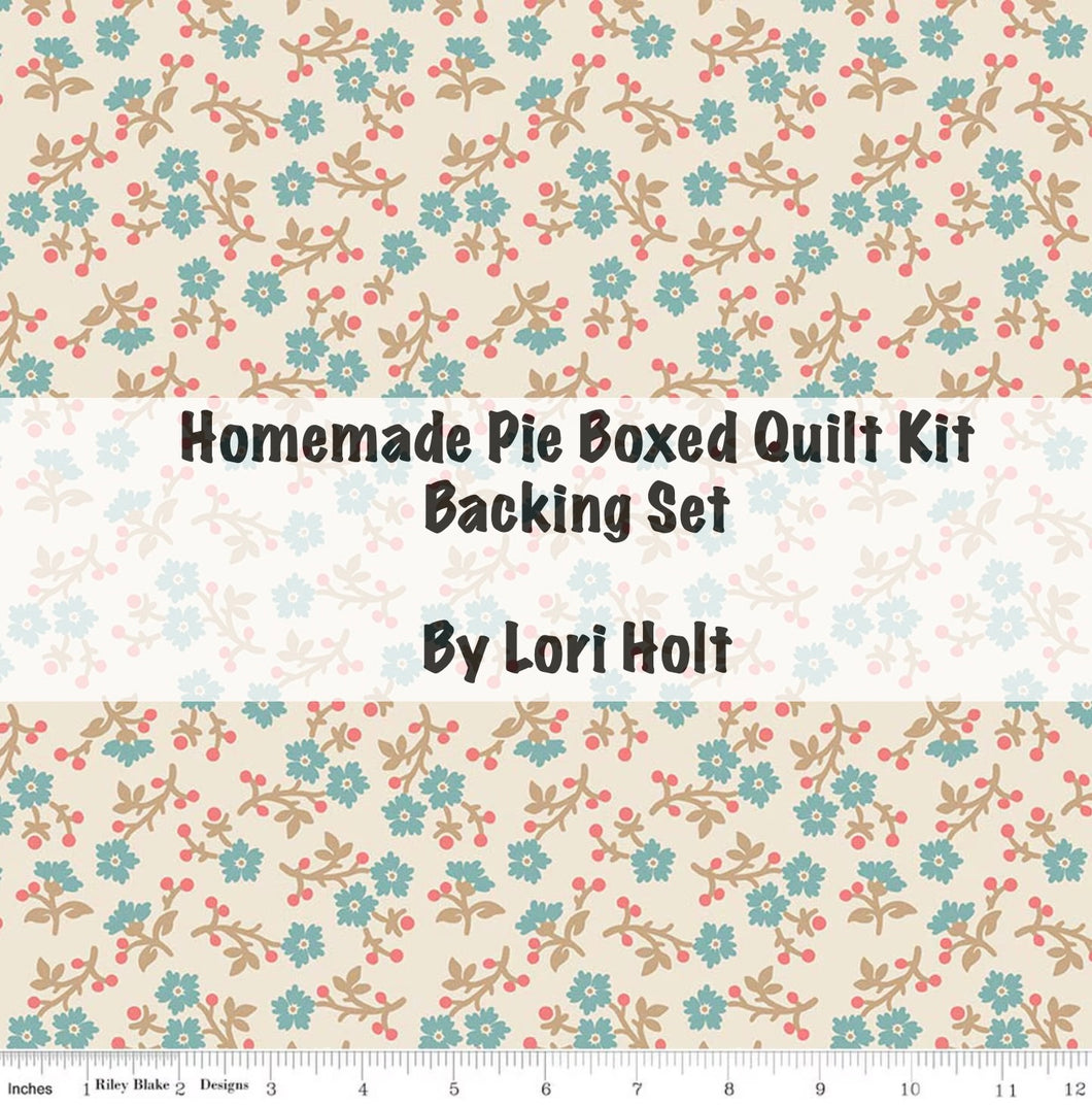 RESERVATION - Baked With Love Homemade Pie Boxed Quilt Kit Backing Set by Lori Holt
