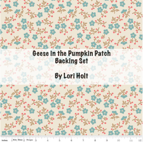 RESERVATION - Baked With Love Geese in the Pumpkin Patch Quilt Kit Backing Set by Lori Holt