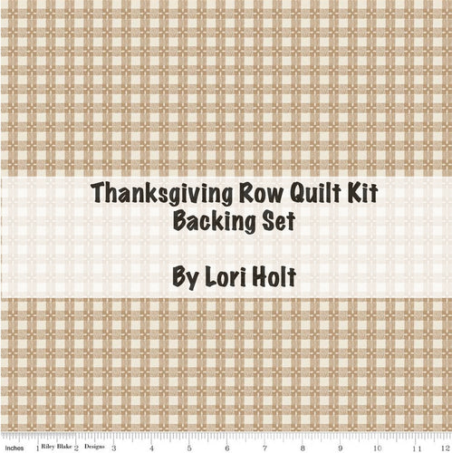 RESERVATION - Baked With Love Thanksgiving Row Quilt Kit Backing Set by Lori Holt