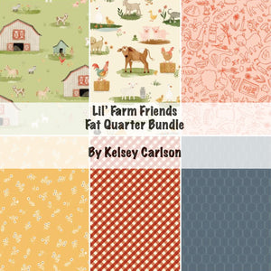 RESERVATION - Lil Farm Friends Fat Quarter Bundle by Kelsey Carlson