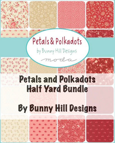 RESERVATION - Petals and Polkadots Half Yard Bundle by Bunny Hill Designs