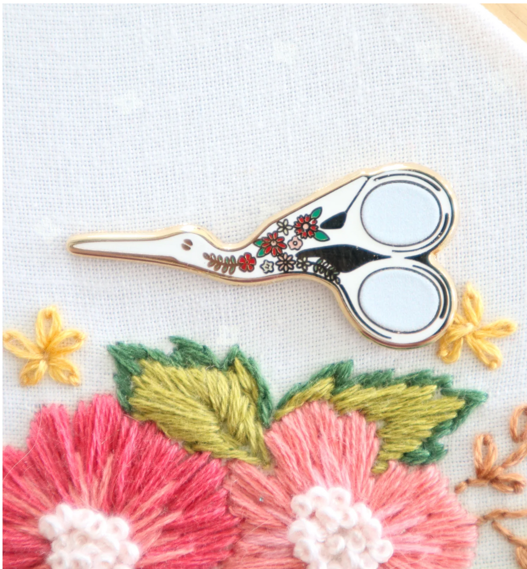Embroidery Scissors Needle Minder by Beverly McCullough