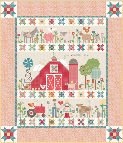 RESERVATION - Farmer's Daughter - Farm Sweet Farm Throwback Quilt Kit by Lori Holt