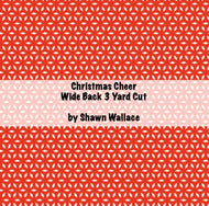 RESERVATION - Christmas Cheer Snowflake Doily Red Wide Back 3 Yard Cut by Shawn Wallace